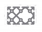 Preview: Aluminum profile 120x80 Heavy groove 8 I type